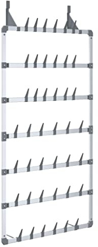 vidaXL Zapatero Colgante Plateado Mueble Organizador Armario Pasillo Apilable Espacio Almacenamiento Comedor Sala de Estar Salón en Casa