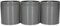KitchenCraft Storage Canisters, Grey, 3 Pieces, Gift Boxed