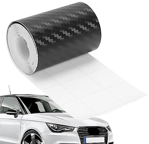 Bexdug Voiture en Fibre Carbone - Film détail Enveloppant - Autocollant Feuille d'armure sergé Auto-adhésif imperméable, Autocollant Anti-Rayures pour Tableau Bord