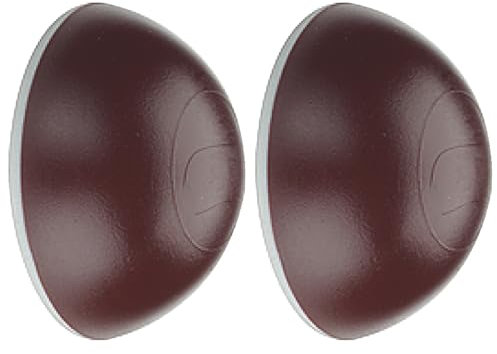 cyclingcolors 2x fermaporta adesivo paracolpi per maniglia marrone scuro 31mm proteggi muro protezione universale