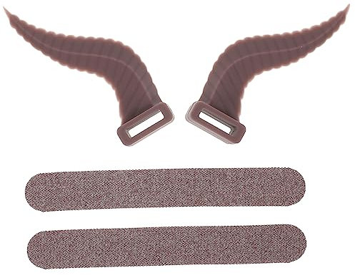 Veemoon 1pair Devil Horns Headset Decoration Kit Halloween Party Props for Gaming Headphones Easy Install for Cosplay Festival Decor for Game Anchors