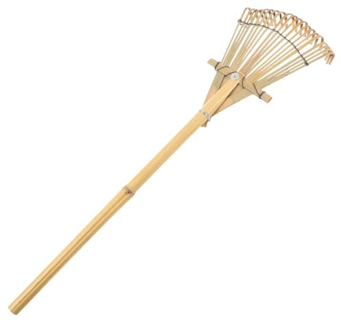 Mipcase Râteau à Aiguilles De Pin Pelouse Balai Et Pelle à Poussière Principal Râteau à Gazon Pelles pour Le Jardinage Motoculteur à Main Outil De Jardin Râteau à Main Taller Poêle en Bois