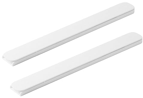 HOMSFOU 1pair Self-Adhesive Drawer Slide Rails for Easy Installation White Suitable for Household and Cabinets Smooth and Quiet and Flexible Design