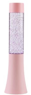 I-TOTAL® - Lampe à lave LED petite, effet Glitter change de couleur, lampe de lave colorée (Rose Pastel) - 33,5 cm