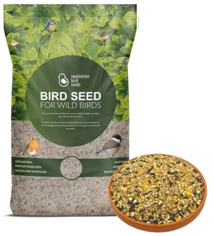 Swainston Bird Seed Everyday Blend 20Kg - Premium Wild Bird Food Mix for Year-Round Feeding - Natural Bird Seed with High-Energy Seeds for Robins, Sparrows, Finches, and More