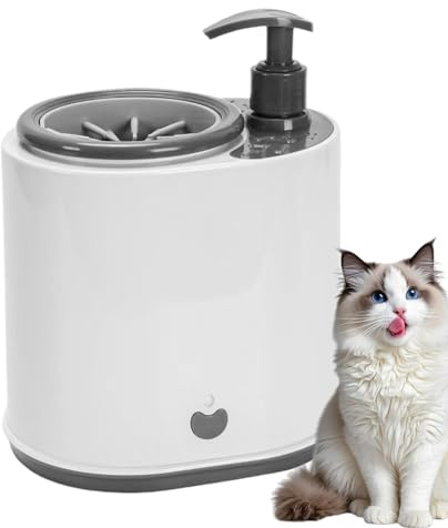 Generico Pulitore Elettrico per Zampe di Cani,Lavazampe Portatile Ricaricabile - Pulitore per Zampe con Setole Morbide E Serbatoio Sapone,Tuzlu Tatlı su Buz Balıkçılığı Acemiler İçin Aksesuar
