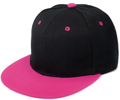 BAOKELAN Snapback Hat Hip Hop Baseball Cap for Women Men Flat Bill Brim Hats