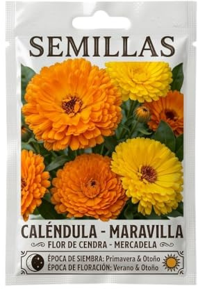 Jardinería Doméstica con Semillas de Caléndula para Flores Abundantes en Primavera DECOALIVE