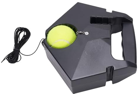 POENVFPO Tennisträningsset, ABS-bas med Nylonrep, Tennistränare i Nylon, Inre Lager Av Gummi och Inbyggd Vikt, Utrustning för Rebounding för Nybörjare och Dagliga övningar