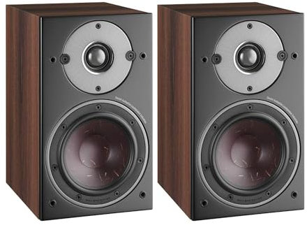 DALI Oberon 1 – Kompakte Regallautsprecher Paar mit SMC, Holzfasermembran & breiter Abstrahlung – Für Stereoanlage oder Wandmontage