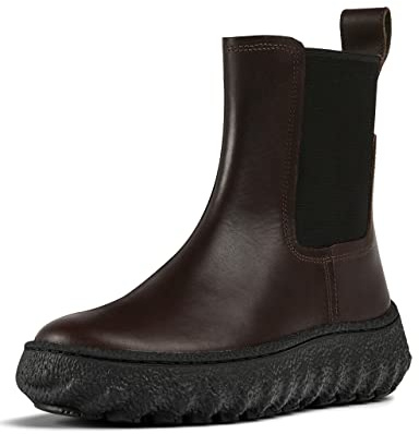 Camper Botas de mujer Ground Chelsea, Marrón oscuro 1, 37 EU