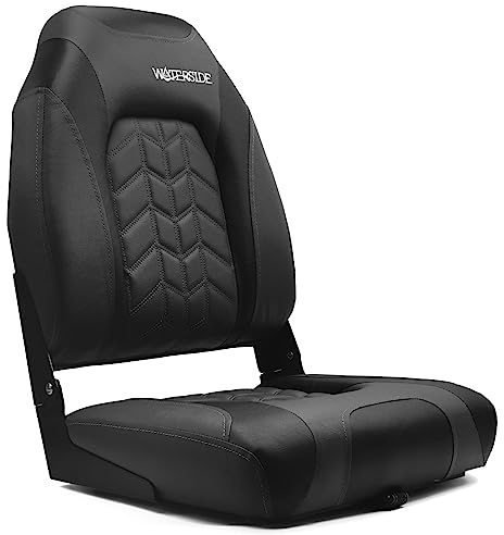 Asiento de barco de lujo con respaldo bajo - Douglas - Serie oscura/Silla de control/Silla plegable para barco