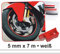 carstyling XXL Zierstreifen Wheel-Stripes für Motorradfelgen weiß 5 mm ~~~~~ schneller Versand innerhalb 24 Stunden ~~~~~