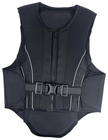Aymzbd Chaleco de Protección para Equitación Infantil con de Cierre Ajustable, XL
