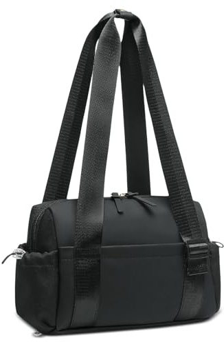 SUIKIHUM Mini Gym Bag, Small Gym Bag w/Wet Compartment for Women Black