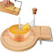 Beech Wood Cheese Curler, Cheese Slicer & Cheese Cutter, Hard & Soft Cheese Shaver with Adjustable Thickness, for Tete de Moine, Girolle, and Chocolate Shaving Machine