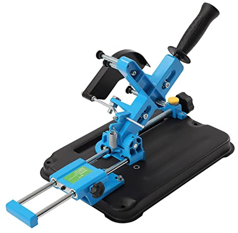 Poliermaschine Umrüstschneidemaschine, Trennständer für Winkelschleifer Winkelschleifer Halterung 100-125mm,Verstellbarer Winkel,Erweiterter Griff, für 3,94-4,92 Zoll Durchm