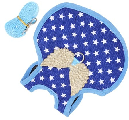 SUPVOX Gilet pour Poule Domestique Respirant Ajustable en Tissu Doux Taille S Bleu Étoilé pour Automne-Hiver Usage Extérieur Fête Oiseaux de Compagnie