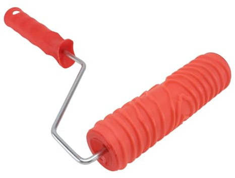 Veemoon Knurling Mold Wooden Grain Painting Roller Handle for DIY Wall Decoration and Paint Application