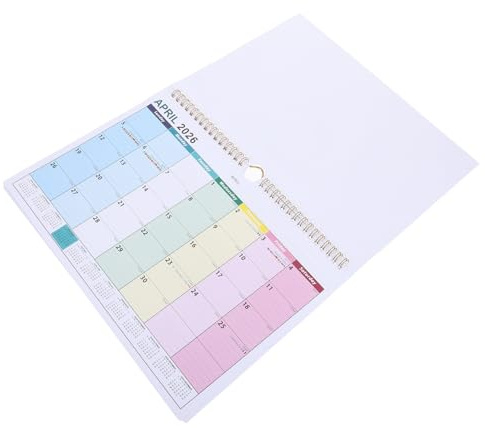 Alipis Calendrier Mural Mois Planificateur Mensuel Vertical avec Vacances Internationales Format pour Bureau et Décoration Murale à Suspendre