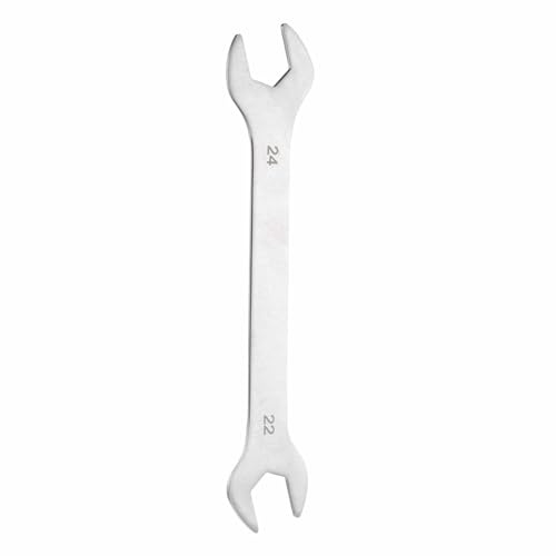 HARFINGTON Super Thin Open End Wrench 22x24mm Metric Lightweight U-Shaped Spanner Double End Wrenches for Automotive Repair Furniture Assembly, Gray