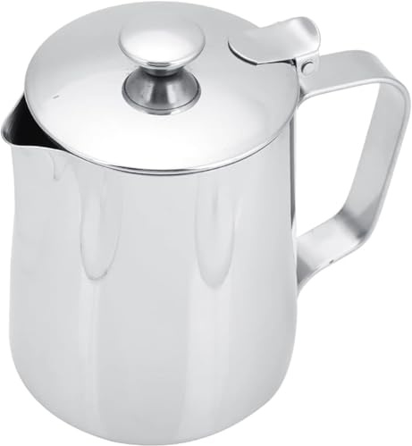 Jarra de leche barista, jarra espuma de acero inoxidable(350, Mililitros)
