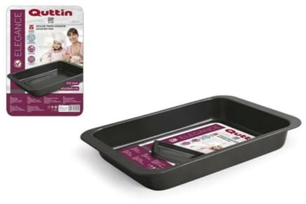 Quttin 49442 Bandeja Rectangular, 42 x 29 cm/0.5 mm
