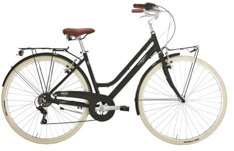 Alpina Bike Bonneville - Bicicleta de Trekking 6 V para Mujer, Mujer, Negro, 28