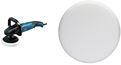 Bosch Professional polermaskin GPO 14 CE (1 400 W, obelastat varvtal 750–3 000 v/min, inkl. stödhandtag, D-handtag) & Bosch Professional Poleringssvamp för excenterslip (Ø 170 mm)