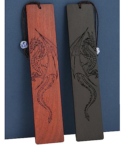 Dragon Bookmark Gift, Bookmarks for Men Boy, Cool Bookmarks, Book Marks for Adults Kids Fantasy Gifts for Men (Dragon)