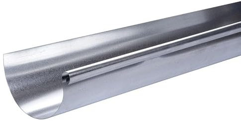 Canalones Medio Redondos Acero Galvanizado Gris LG.4M - LPP