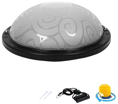 MAGIC SELECT Balón de Equilibrio. Media Bola Equilibrio. Media Pelota para Fitness, Yoga, Pilates, Entrenamiento con Bandas de Resistencia. Semiesfera Balance Trainer Ball para Deporte en Casa.