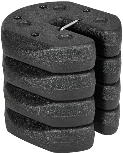 Outsunny Gazebo Weights Set of 4, Total 12KG Weights for Gazebo Legs with Reinforce Pins and Carry Belt, for Gazebos Shelters Marquees Tents