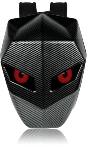 Zaino CON Occhi a LED, Zaino Moto a LED, Zaino a LED, Zaino Moto CON Schermo a LED Programmabile, Struttura in Fibra di Carbonio, Impermeabile, Guscio Rigido, Borsa per