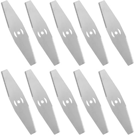 PMTFUMY 10 pcs Grass Trimmer Replacement Blades, Brush Cutter Blade, Electric Mower Blades, Lawn Mower Replacement Blades,Garden Strimmers Accessories for Cutting Grass Weeds