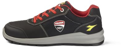 Utility Diadora, Scarpe Antinfortunistiche Unisex, Speedy Race Low S1PS FO SR SC Met Free, Colore Black/Gray (c2541), Taglia 46
