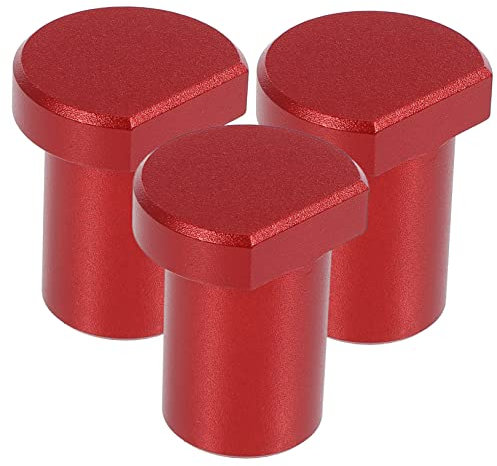 CANIGHT 3pcs Aluminum Alloy Dog Hole Clamps Woodworking Workbench Accessories for Positioning and Stopper 19mm Compatible Short Pegs for Table DIY Projects