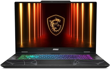 MSI Cyborg 17 43.9 cm FHD 144Hz Gaming Laptop: Intel Core 7-240H, NVIDIA Geforce RTX 5060, 16GB DDR5, 1TB NVMe SSD, Type C, Wi-Fi 6E, Win 11 Home: Negro translúcido B2RWFKG-074US