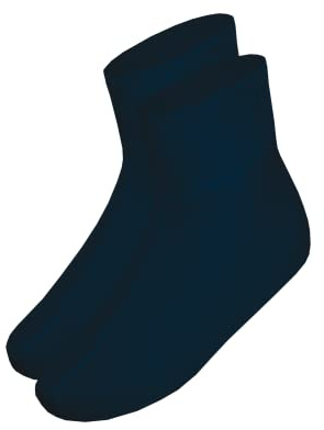 wobera ANGORA doppelwandige leichte Fußwärmer in der reinen Naturqualität mit 60% Baumwolle/40% Angora für Damen und Herren (marineblau, Gr. 3 (43-46))