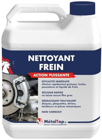 Métaltop - Nettoyant Frein - 5 L - Nettoyant et dégraissant pour freins