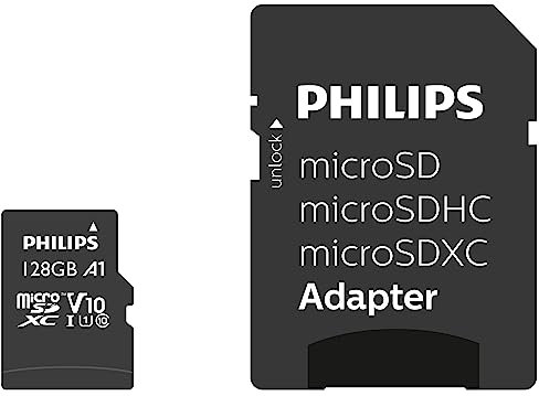 Philips Micro SDXC Card 128GB Class 10 incl. Adapter