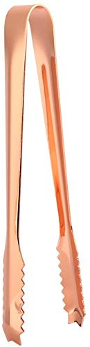 Stainless Steel Food Tong with Serrated Tip Small Serving Utensils Kitchen Tongs for Home Kitchen(Copper Plated)