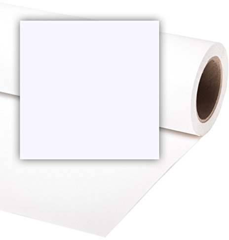 Fondale fotografico in carta Bianco Artico 2.72mx11m per studio fotografico con anima di cartone Arctic White