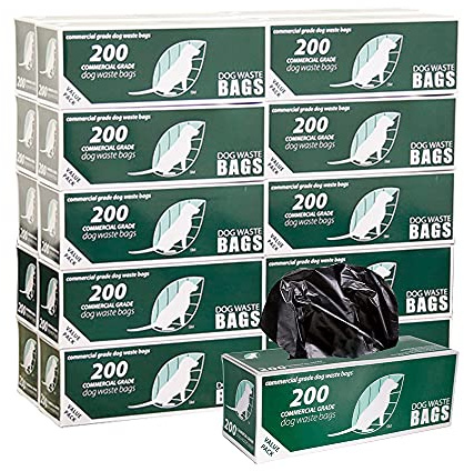 Zero Waste USA - OLD listing - NEW Listing Available - 4,000 Commercial Grade, non-branded, Dog Waste Station Refill Roll Bags - 40% Thicker competitor brands Roll Bags - Fits Any Dog Waste Station