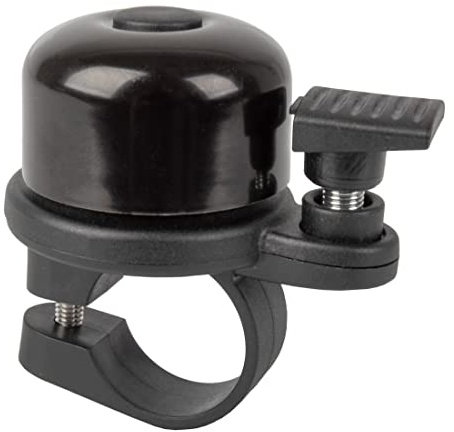 Hama AirBell® Bicycle Bell for Apple AirTag (AirTag Mount, AirTag Attachment, AirTag Hiding Bike, Anti-Theft Protection, Tracking, 85 dB, 2.2 cm Diameter) Black