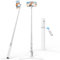 SYNCWIRE Bastone Selfie 157 cm, Treppiede Selfie Stick in Alluminio con Telecomando Bluetooth Ricaricabile per iPhone e Smartphone Android, Perfetto per Viaggi, Vlogging, Registrazione Video, Bianco