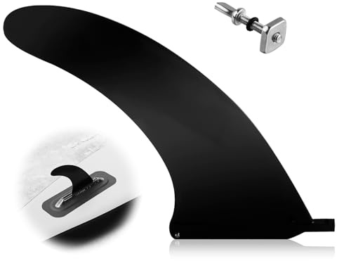 Hugfads Ailerons de Planche de Surf Amovibles en Nylon Durable,Palmes de Sup Universels en Nylon avec Vis pour Paddle Board, Longboards, Surfboard