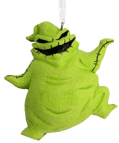 Hallmark Oogie Boogie Hanging Ornament, Disney Nightmare Before Christmas | Hanging Christmas Tree Decoration, Green Finish, Resin, 6.4cm x 6.4cm x 3.8cm
