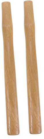 Mikikit 2pcs Wooden Hammer Handles Octagon Hammer Handle with Secure Grip Practical for Gardening and Outdoor Use