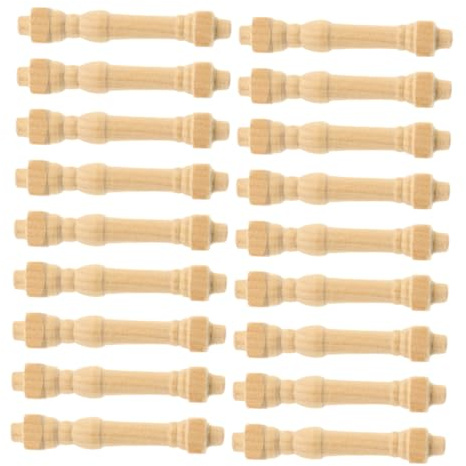 Anneome Dollhouse Furniture Models Pcs Mini Staircase Spindles Handrails Unfinished Craft Hardware